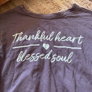 Blessed Purple Crop Top